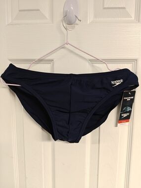 Speedo Navy Blue Men Swim Brief